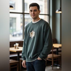 🏌️‍♂️ Vintage Mo Sport Golf Embroidery Sweatshirt 2X Oversized Forest Green 90s